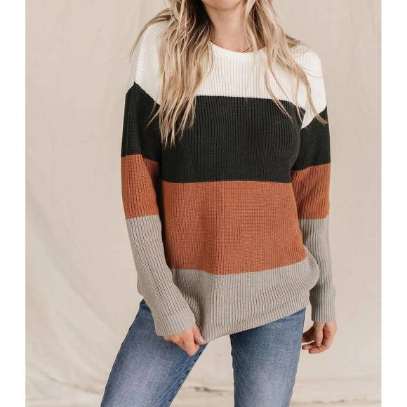 NEW AMPERSAND AVE the paige sweater in auburn - Picture 1 of 3